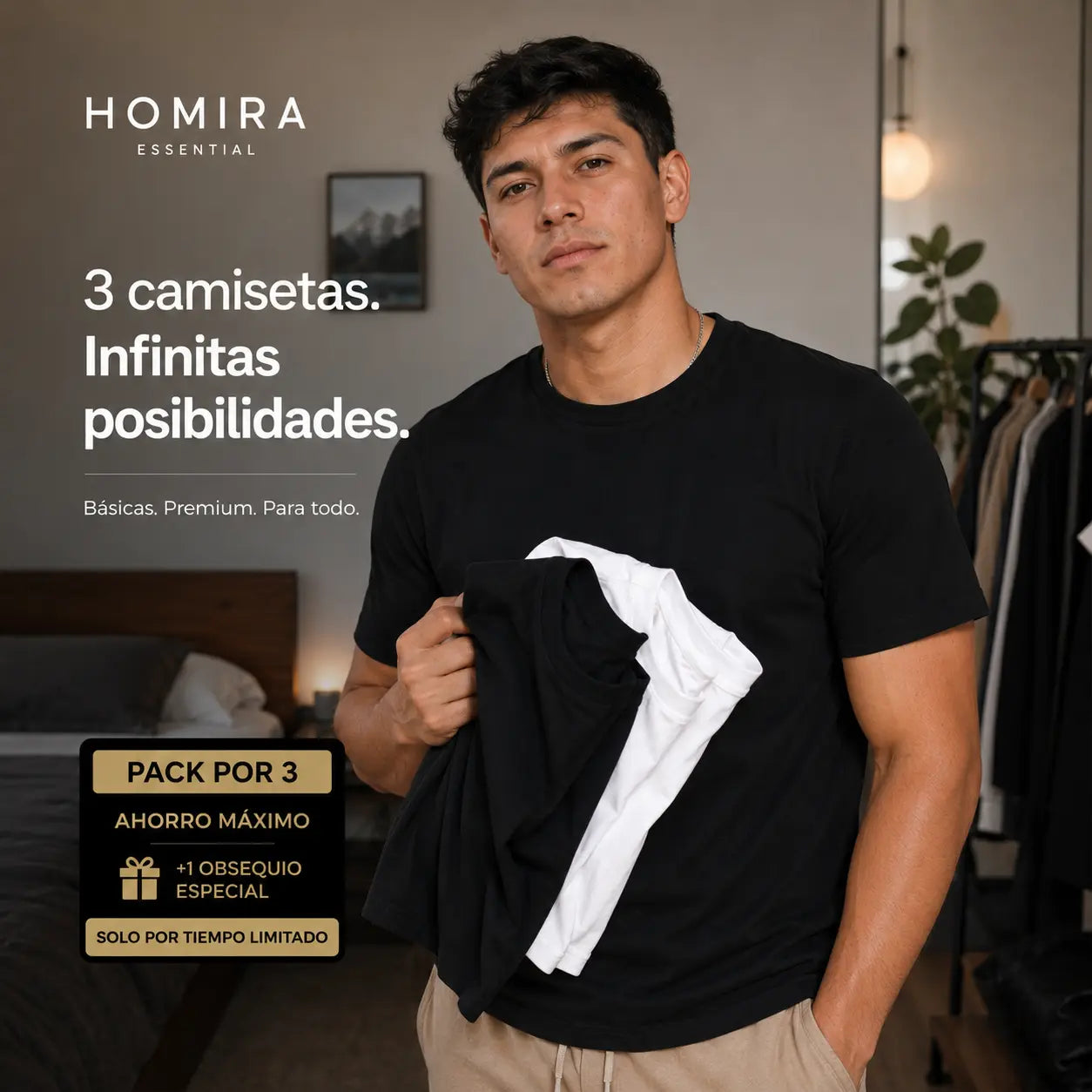 Homira Essential Tee™ – 3-Pack