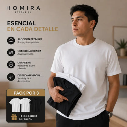 Homira Essential Tee™ – 3-Pack