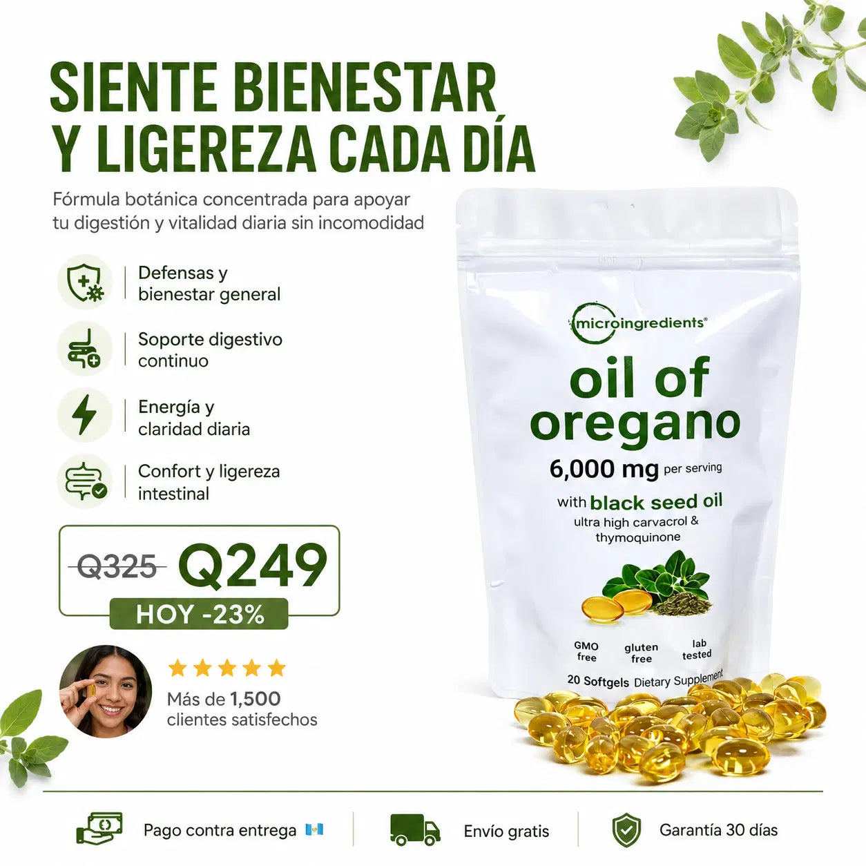 OIL OF OREGAN - Bienestar digestivo