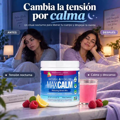 Max Calm | Magnesio Doble Acción en Polvo
